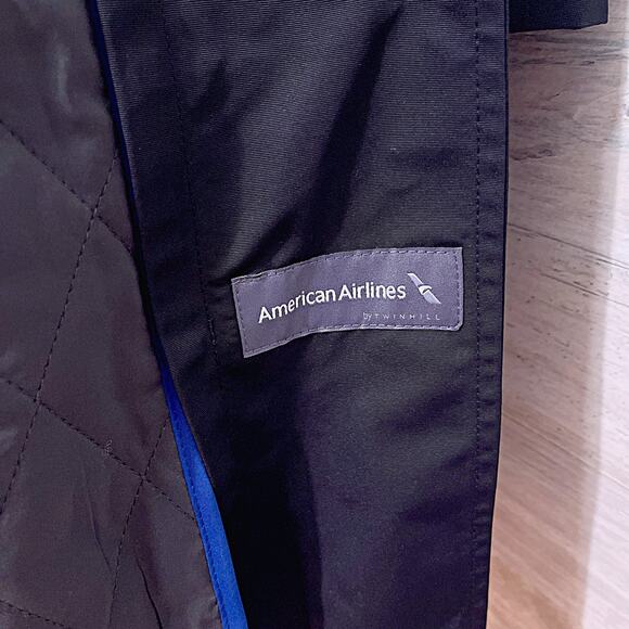 AMERICAN AIRLINES Midi Winter Coat Detachable Liner Black Thinsulate Womens 4R 4 - Picture 6 of 8